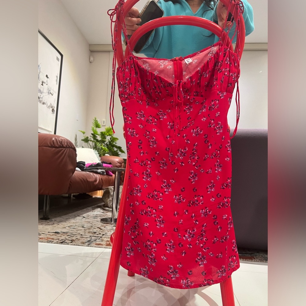 Rat and Boa red mini dress Medium - Picture 6 of 7